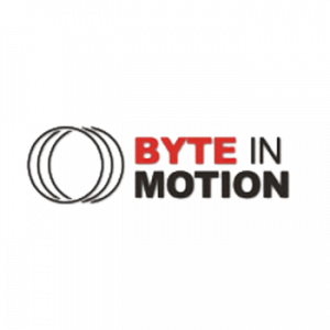 logo byte in motion