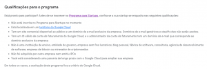 google cloud for startps