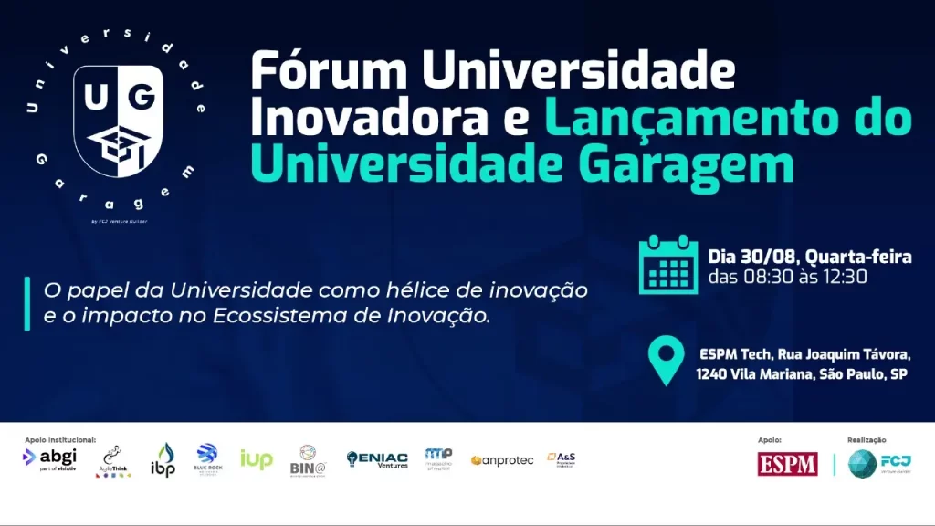 forum universidade inovadora e lancamento do universidade garagem